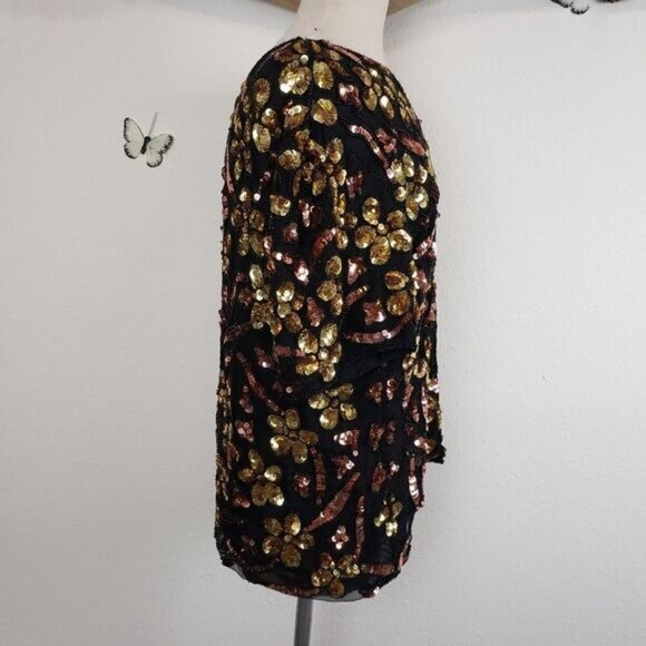 Vintage Jean for Joseph Le Bon sequined silk top - Picture 5 of 5